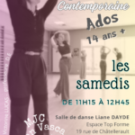 Atelier danse contemporaine à partir de 14 ans et +++