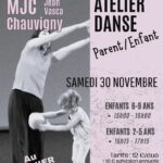 Atelier danse Parent-enfant les samedis 30 novembre 2024, 22 mars et 17 mai 2025